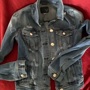 Destroyed AE Jean jacket